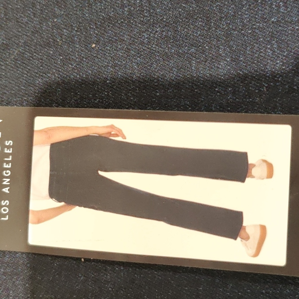 New!Hudson LA Jeans Dark Blue Midrise Stretch Straight Back Denim Pockets Jeans - Picture 3 of 12